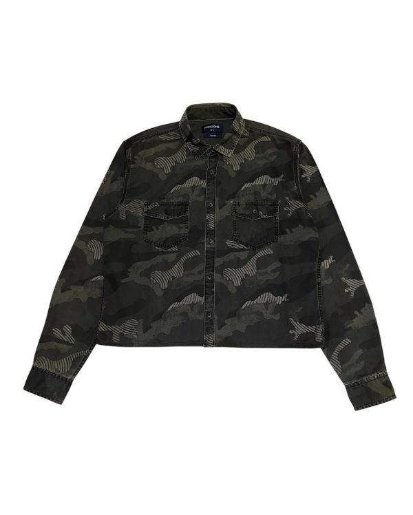 Jaket Manzone Pria Camouflage Army Casual Shirt Outerwear
