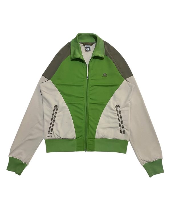 Nike ACG Jaket Tracktop Pria Warna Hijau Kombinasi – NikeFIT